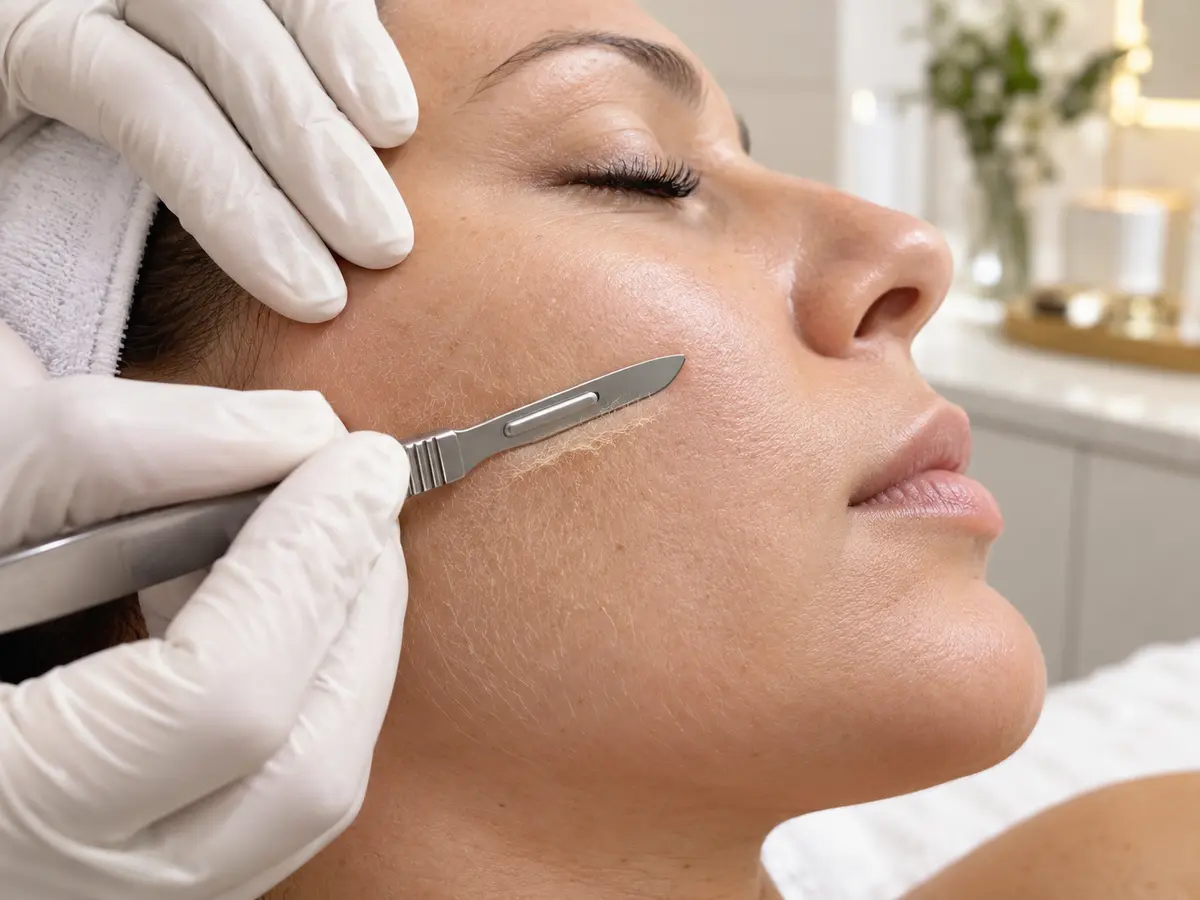 Dermaplaning treatment at Wellora Aesthetics