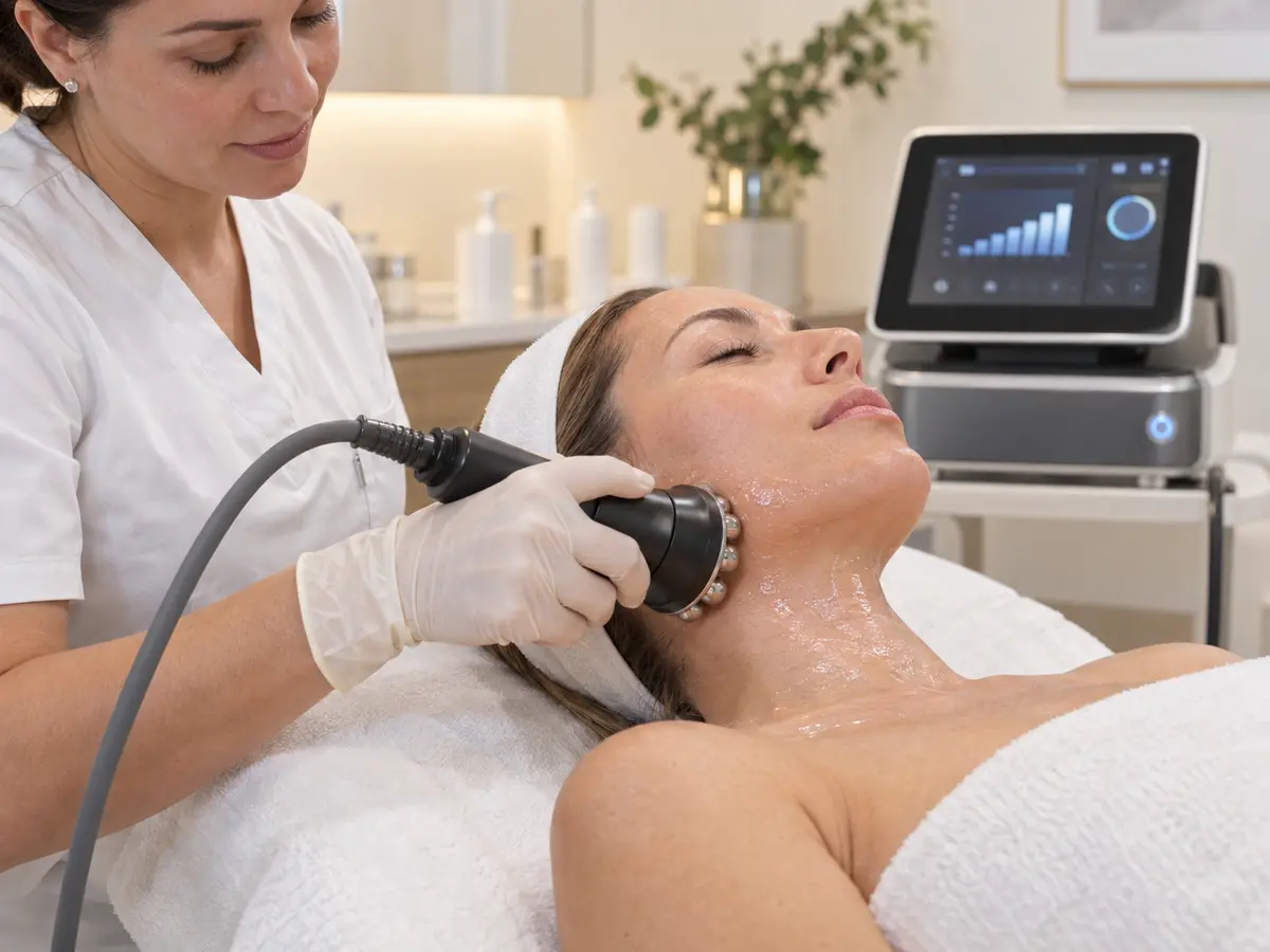 Radio frequency skin treatment at Wellora Aesthetics