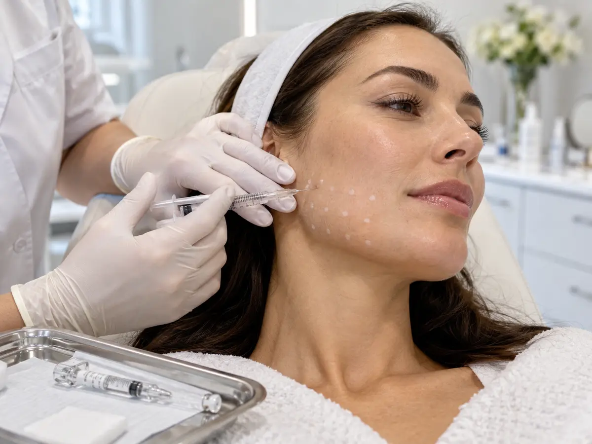 Skin booster treatment at Wellora Aesthetics