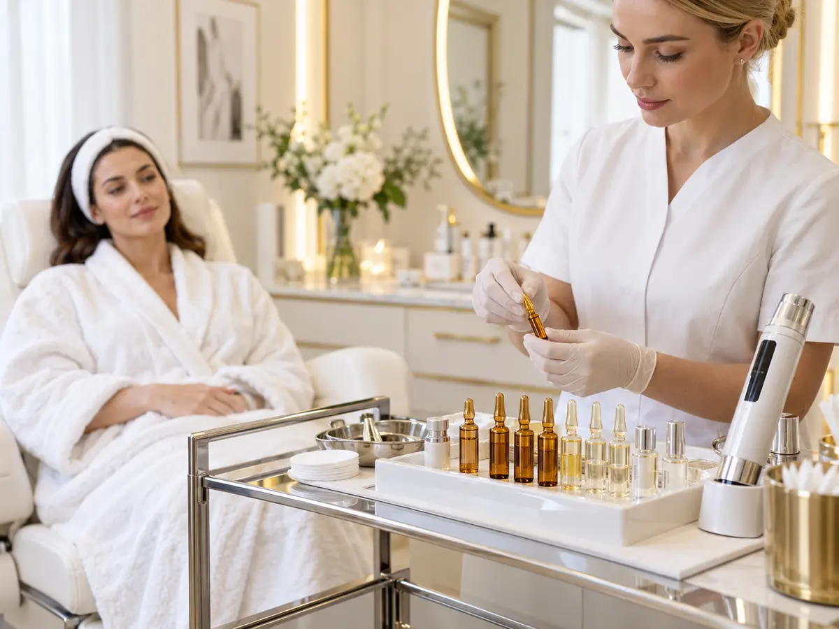 Vitamin infusion appointment at Wellora Aesthetics